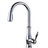 High Arch Pull Out 360 Degree Rotation Kitchen Sink Faucet