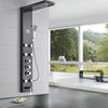 Index Bath Stainless Steel Shower Panel And Jet Rain Shower With Thermostatic Mixer Faucet