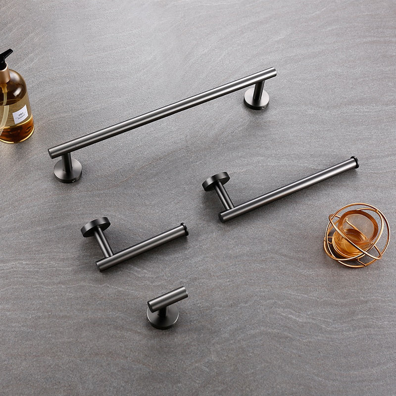 The Brushed Stainless Steel Bath Accessories