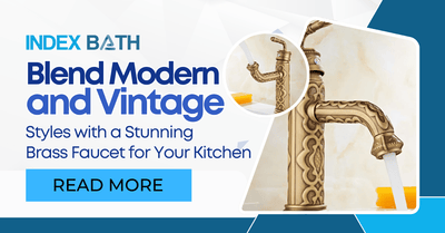 Blend Modern and Vintage Styles with a Stunning Brass Faucet for Your Kitchen