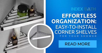 Effortless Organization: Easy-to-Install Corner Shelves for Your Shower