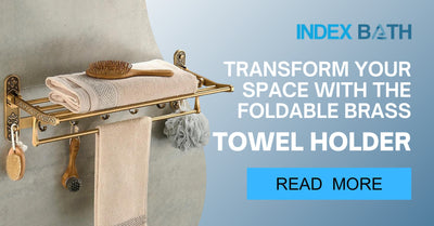 Transform Your Space with the Foldable Brass Towel Holder