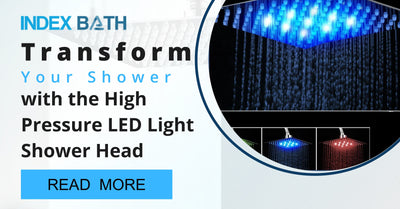 Transform Your Shower with the High Pressure LED Light Shower Head