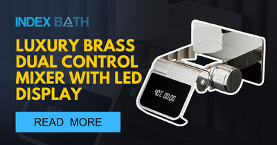 Luxury Brass Dual Control Mixer with LED Display