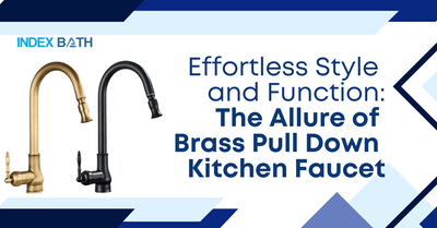 Effortless Style and Function: The Allure of Brass Pull Down Kitchen Faucet