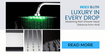 Luxury in Every Drop: Mastering Rain Shower Head Distance from Wall