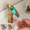 Smart LED Sensor Bath Sink Faucet Automatic Touchless Brass Mixer Tap