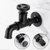 Retro Brass Bibcock Faucet Outdoor Garden Washing Machine Tap