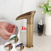 Smart LED Sensor Bath Sink Faucet Automatic Touchless Brass Mixer Tap