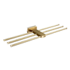 Brass Shower Accessorries Brushed Gold Bathroom Shower Towel Rack