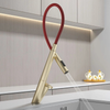 Brass Rotation Pull Down Single Lever Sink Mixer  Faucet Kitchen Tap