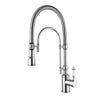 Brass Kitchen Faucet With Retro Design Pull-out Kitchen Sink Tap