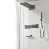 Embedded Box Shower Faucet Ceiling Control LED Rainfall Shower Mixer Set