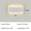 Aluminum Sconce LED Wall Lamp, Bathroom Living Room Wall Mounted Light