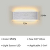 Aluminum Sconce LED Wall Lamp Bathroom Living Room Wall Mounted Light