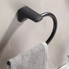 Wall-Mounted Towel Rack Aluminum Bathroom Towel Bar Towel Hanger