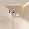 Ceiling Shower Head and Shelf Wall Mounted Mixer Tap Set