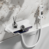 LED Digital Display Brass Thermostatic Bathtub Concealed Mixer Faucet