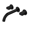 Concealed Wall Mounted Brass Basin Faucet Dual Handle Basin Mixer Tap