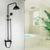 3-functions Mixer Valve Water Tap Combo Kit Black Shower Faucet Set