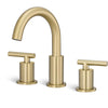 3-Hole Bathroom Basin Faucet Dual-Handle Washbasin Brass Mixer Tap