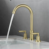 3 Hole Waterfall Faucet Water Tap Antique Bathroom Sink Faucet