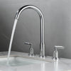 3 Hole Waterfall Faucet Water Tap Antique Bathroom Sink Faucet