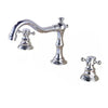 3 Holes Basin Faucet Deck Mount Tap Water Double Handles Basin Tap