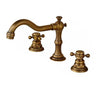 3 Holes Basin Faucet Deck Mount Tap Water Double Handles Basin Tap