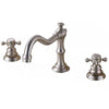 3 Holes Basin Faucet Deck Mount Tap Water Double Handles Basin Tap