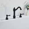 3 Holes Basin Faucet Deck Mount Tap Water Double Handles Basin Tap