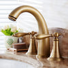 3 Holes Bath basin Counter Mixer Taps Antique Brass Basin Faucets