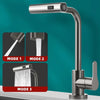 3 Modes Waterfall Stream Sprayer Head Sink Mixer Brushed Water Tap