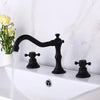 3 pcs Bathtub Faucets Antique Brass Basin Faucet Double Handles Tap