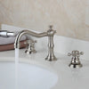 3 pcs Bathtub Faucets Antique Brass Basin Faucet Double Handles Tap