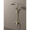 3-Way Brass Rainfall Shower System Bathroom Faucet with Hand Shower