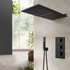 3-Ways Valve Brass Rain Waterfall Bathtub Shower Faucet Water Mixer
