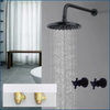 Brass Rainfall Bathroom Shower Faucet Shower Head Shower Mixer Tap