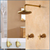 Brass Rainfall Bathroom Shower Faucet Shower Head Shower Mixer Tap