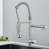 360 Degree Rotation Kitchen Faucet Dual Sprayer Swivel Spout Kitchen Faucet