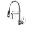 360 Degree Rotation Kitchen Faucet Dual Sprayer Swivel Spout Kitchen Faucet