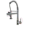 360 Degree Rotation Kitchen Faucet Dual Sprayer Swivel Spout Kitchen Faucet