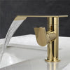 360° Rotating Waterfall Bathroom Faucet Brass Hot Cold Basin Mixer Tap