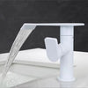 360° Rotating Waterfall Bathroom Faucet Brass Hot Cold Basin Mixer Tap