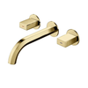 Concealed Wall Mounted Brass Basin Faucet Dual Handle Basin Mixer Tap