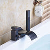 3pc Waterfall Bathroom Single Lever Bathtub Taps with Handshower