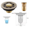4 inch Round Deodorant Floor Drain Bathroom Dual-use Floor Drain