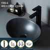 Ceramic Bathroom Vessel Single Sink Countertop Drain Hand Wash Basin