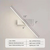 Modern LED Wall Light Rotatable Bathroom Mirror Lamp Lighting Fixture