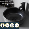 Ceramic Bathroom Vessel Single Sink Countertop Drain Hand Wash Basin